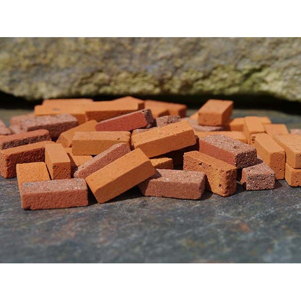 Multi Red Bricks - Small Pack of 50