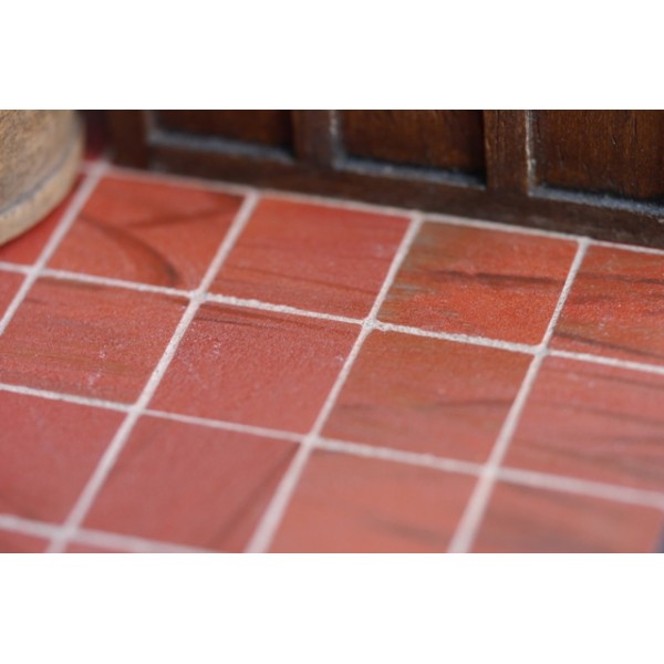2 3 Rustic Red Floor Tiles Tiny Pack, Red Stone Floor Tiles